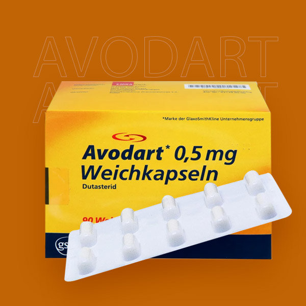 Avodart (Dutasterid) Verpackung und Blister mit 0,5mg Tabletten